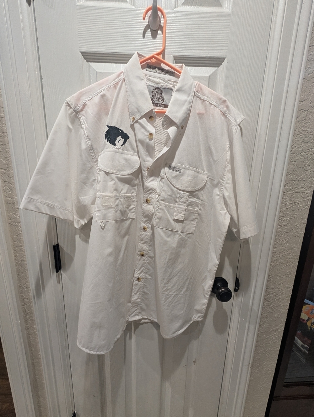 Houston Sabercats Rugby Fishing Short-Sleeve Utility Shirt